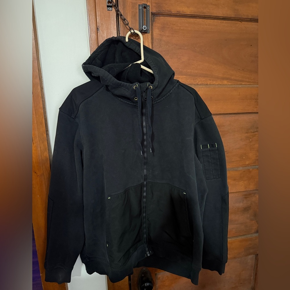 Duluth Trading Co Black Hooded Jacket